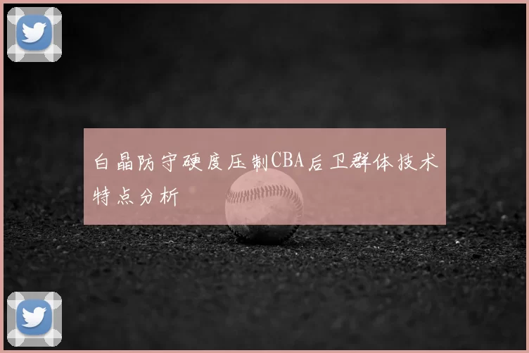 白晶防守硬度压制CBA后卫群体技术特点分析